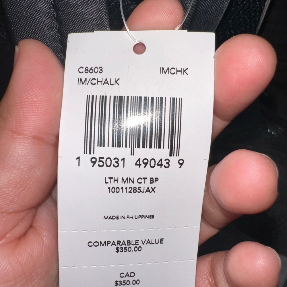 Coach Cream Pebbled Leather Backpack - Picture 3 of 5